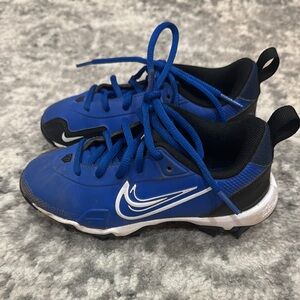 Nike Blue and Black Sneakers with Breathable Mesh